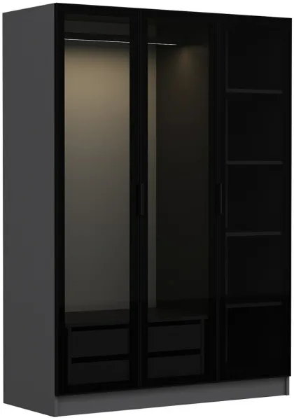 FUNZI LIVING antracit svart - 2271 Garderob