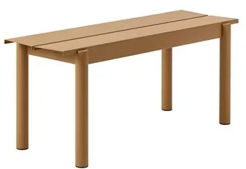Muuto Linear Steel Bänk Kamel Portokall 110 X 34 cm