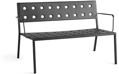 HAY Balcony Lounge Stol med armstöd Anthracite