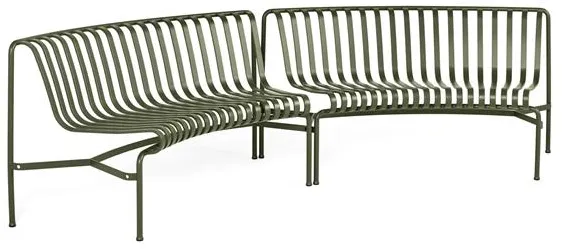 HAY Palissade Park Dining Bänk In/In Set Expansion 2 st. Oliv