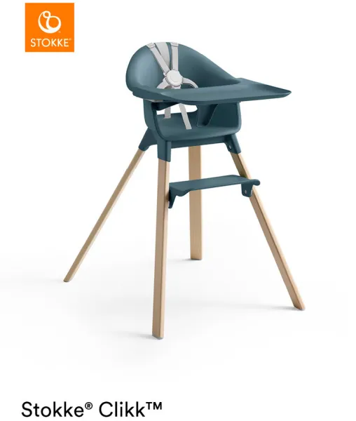 Hög stol Clikk - Fjord Blue