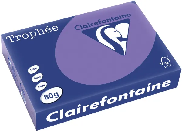 Q-connect Trophee Kopieringspapper A4 80g stark lila 500 ark
