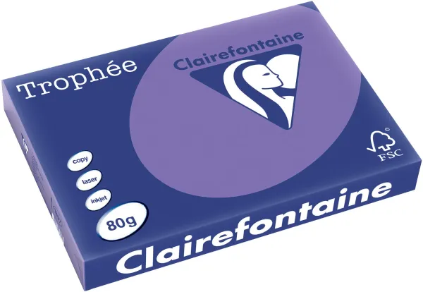 Q-connect Trophee Kopieringspapper A3 80g Stark Lila 500 Ark