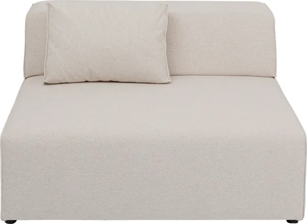 KARE DESIGN Infinity 2-sits Element Cream modul, 120 cm - krämfärgad polyester och polypropen
