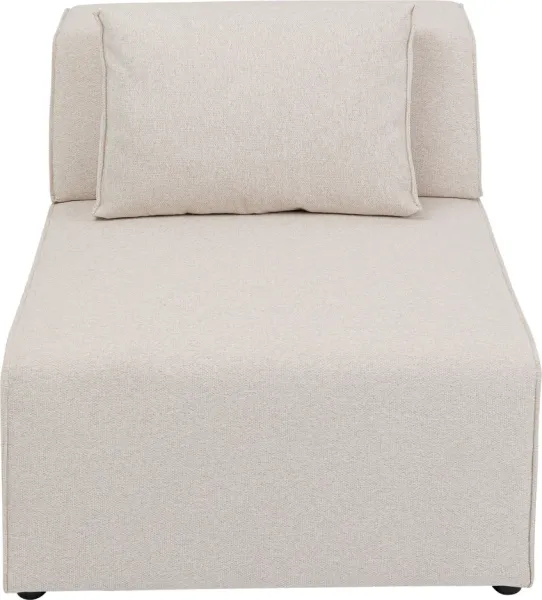 KARE DESIGN Infinity 2-sits Element Cream modul, 80 cm - krämfärgad polyester och polypropen