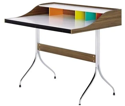 Vitra Home Skrivbord Valnöt/Krom