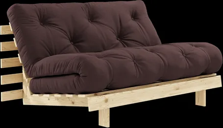 Karup Design Roots bäddsoffa m. madrass 140x200 715 Brun/Furu
