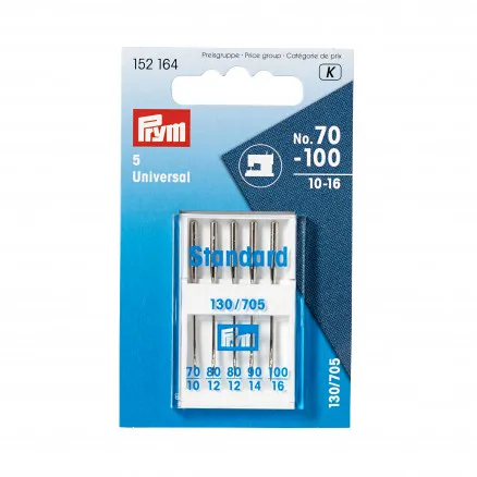 Prym Symaskinsnålar Universal 130/705 Storlek 70-100 - 5 st