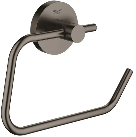 Grohe Essentials toalettpappershållare, borstad hard graphite